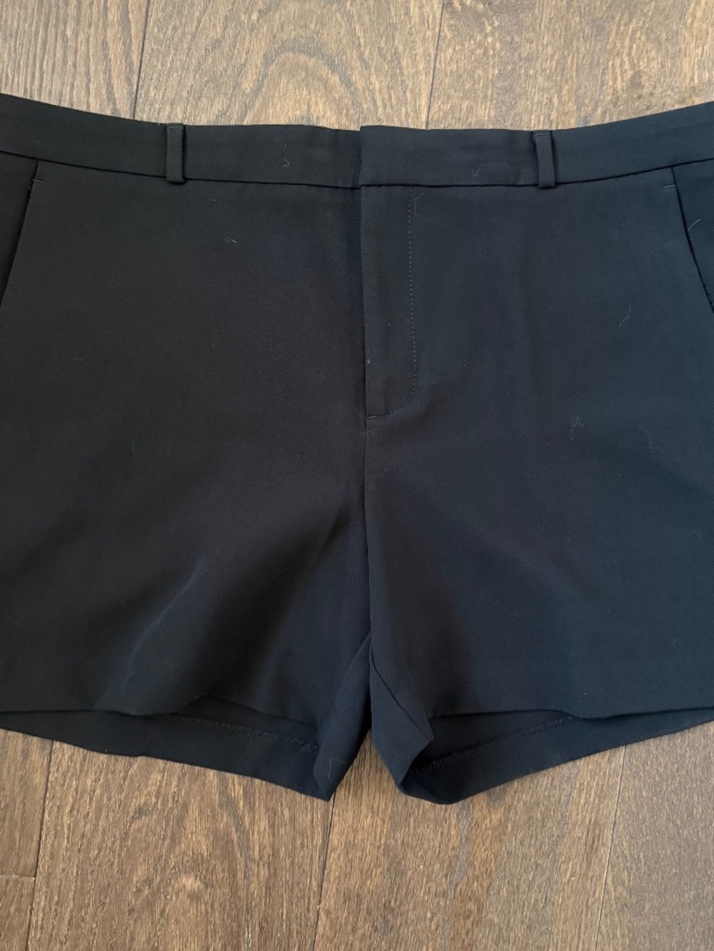 Banana Republic Black Tailored Shorts Size 14 Career Chic Stretch